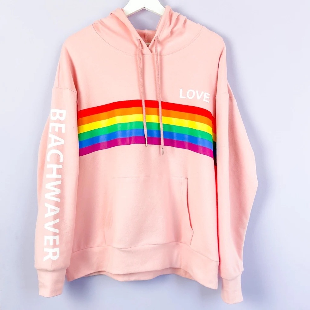 Beachwaver hoodie, Beachwaver love hoodie, love hoodie size large